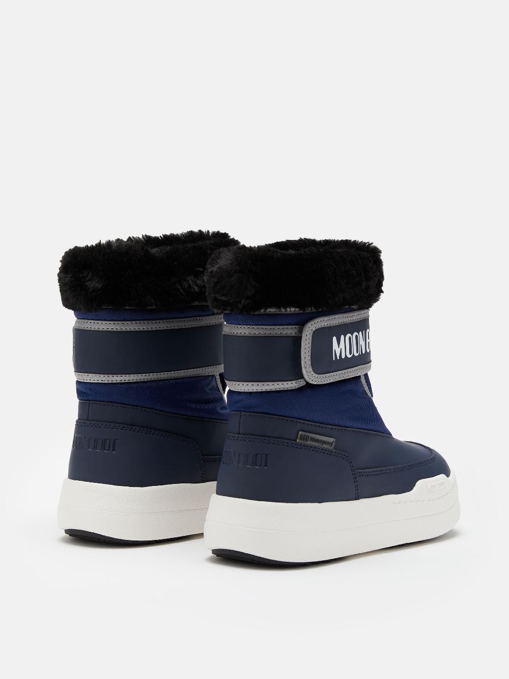 Moon Boot JUNIOR PARK BLU CON CHIUSURA A STRAPPO Negozi Online