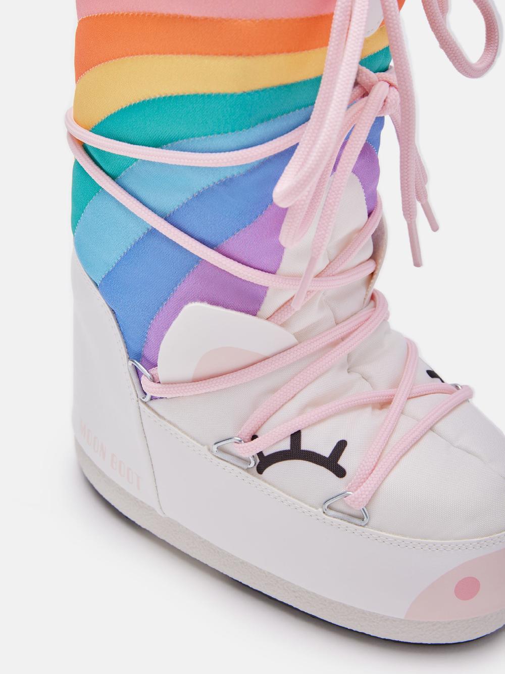 Moon Boot ICON JUNIOR UNICORN BIANCO Vendite Flash