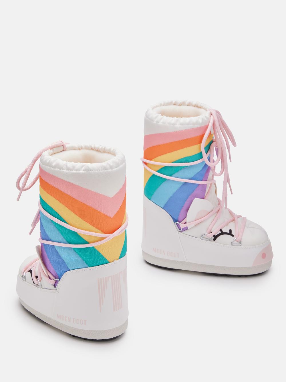 Moon Boot ICON JUNIOR UNICORN BIANCO Vendite Flash