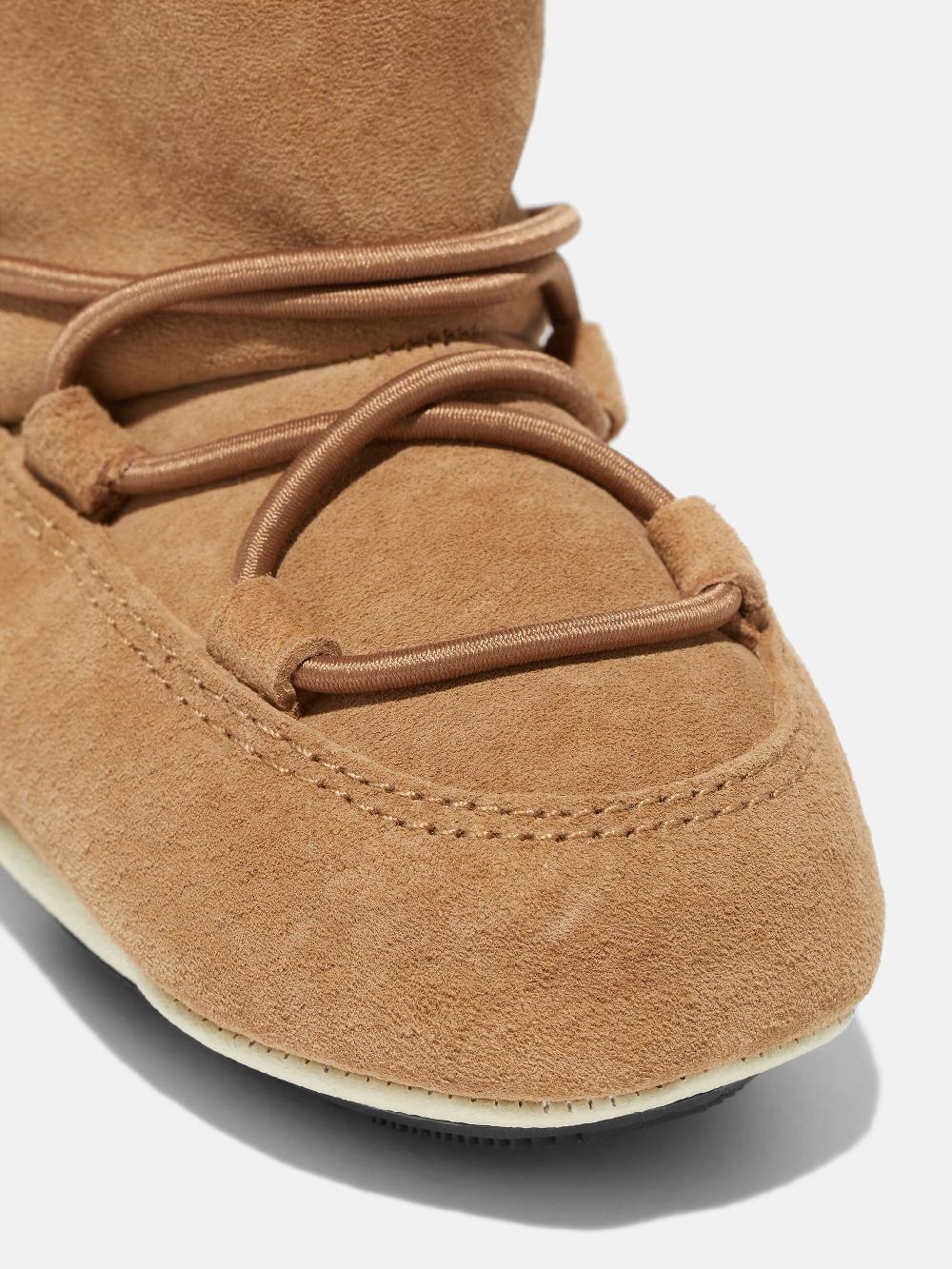 Moon Boot CRIB NOCCIOLA IN PELLE SCAMOSCIATA In Saldo
