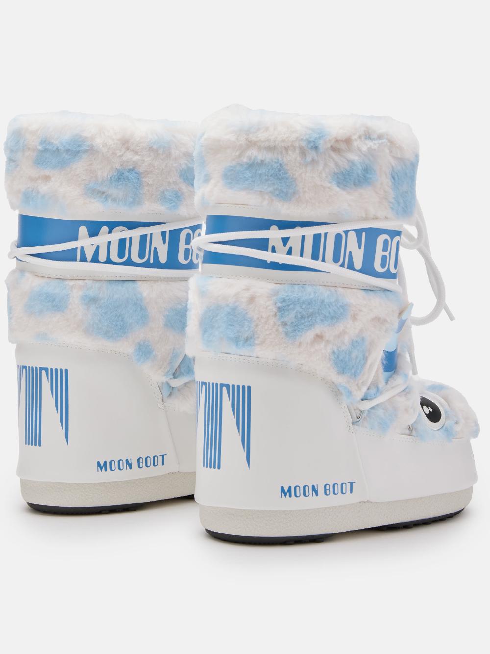 Moon Boot ICON JUNIOR YETI FAUX-FUR BIANCO Affare Del Giorno