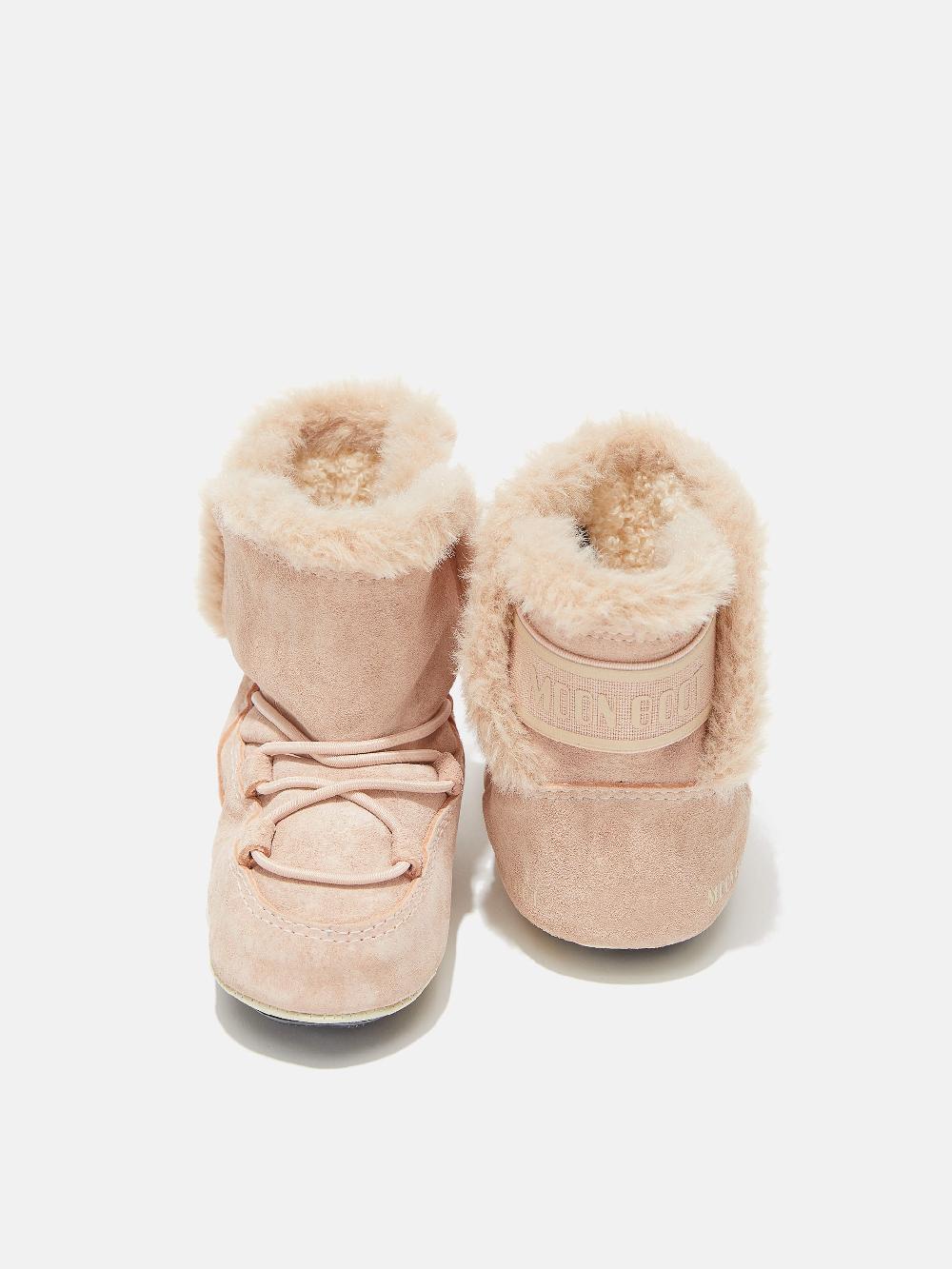 Moon Boot CRIB ROSA CHIARO IN PELLE SCAMOSCIATA Prezzo Ridotto