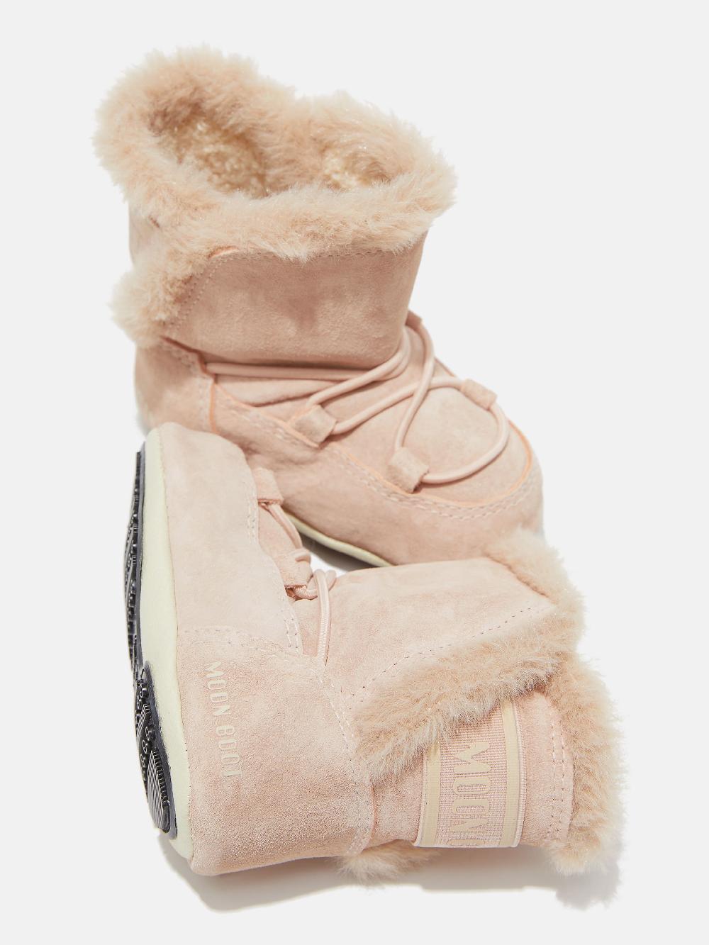 Moon Boot CRIB ROSA CHIARO IN PELLE SCAMOSCIATA Prezzo Ridotto