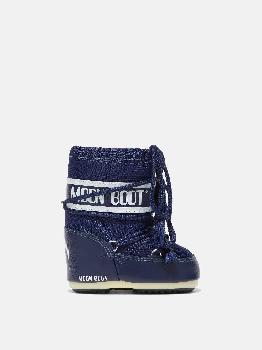 Moon Boot ICON MINI BLU IN NYLON Sconto