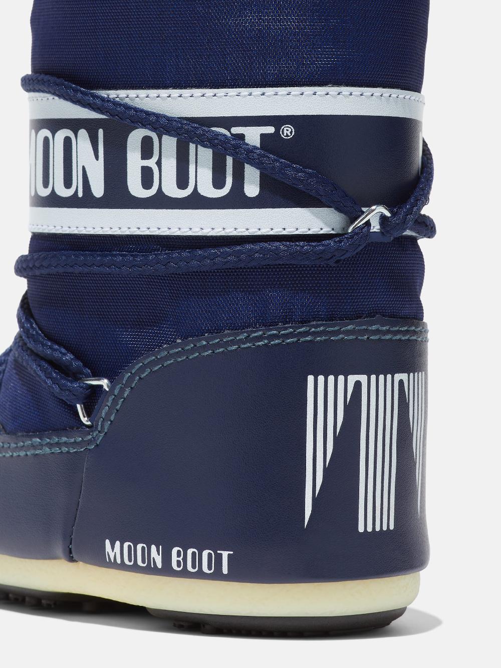 Moon Boot ICON MINI BLU IN NYLON Sconto