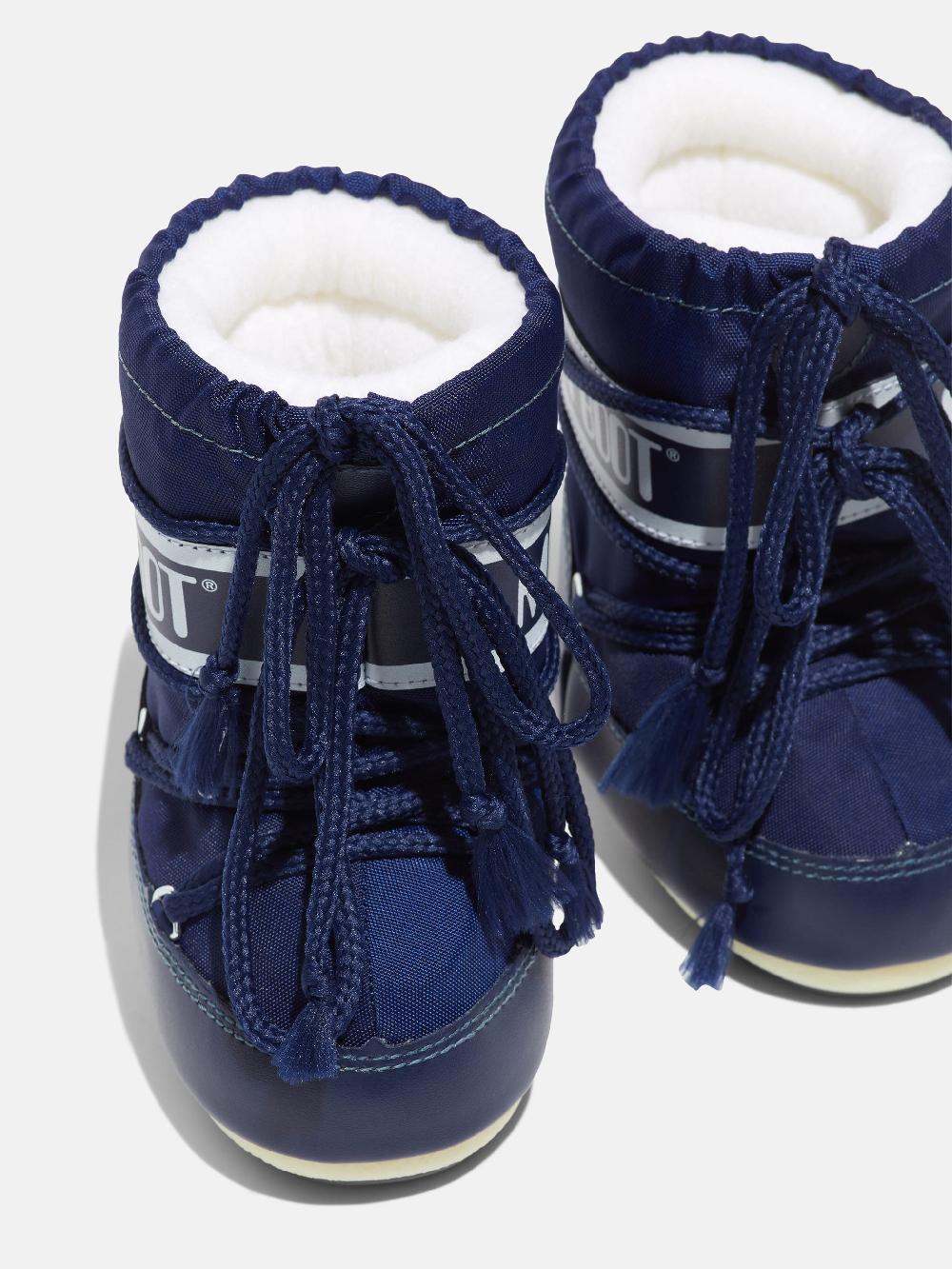 Moon Boot ICON MINI BLU IN NYLON Sconto