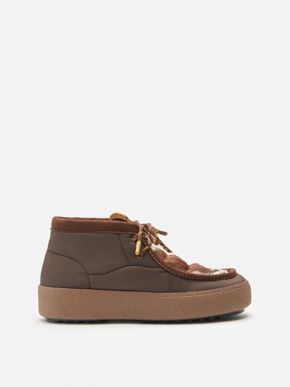 Moon Boot MTRACK MID PONY MARRONE CON MOTIVO PEZZATO