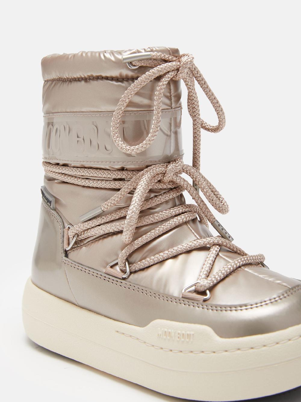 Moon Boot JUNIOR PARK BOOT COLOR ORO ROSA Saldi Di Fabbrica
