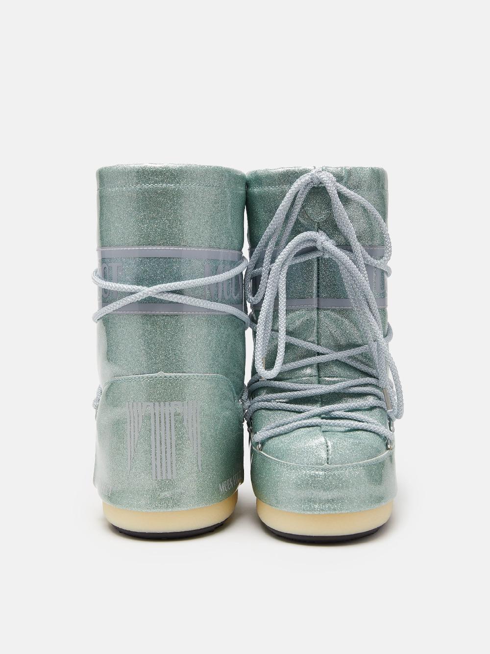 Moon Boot ICON JUNIOR GLITTER BLU Nuova