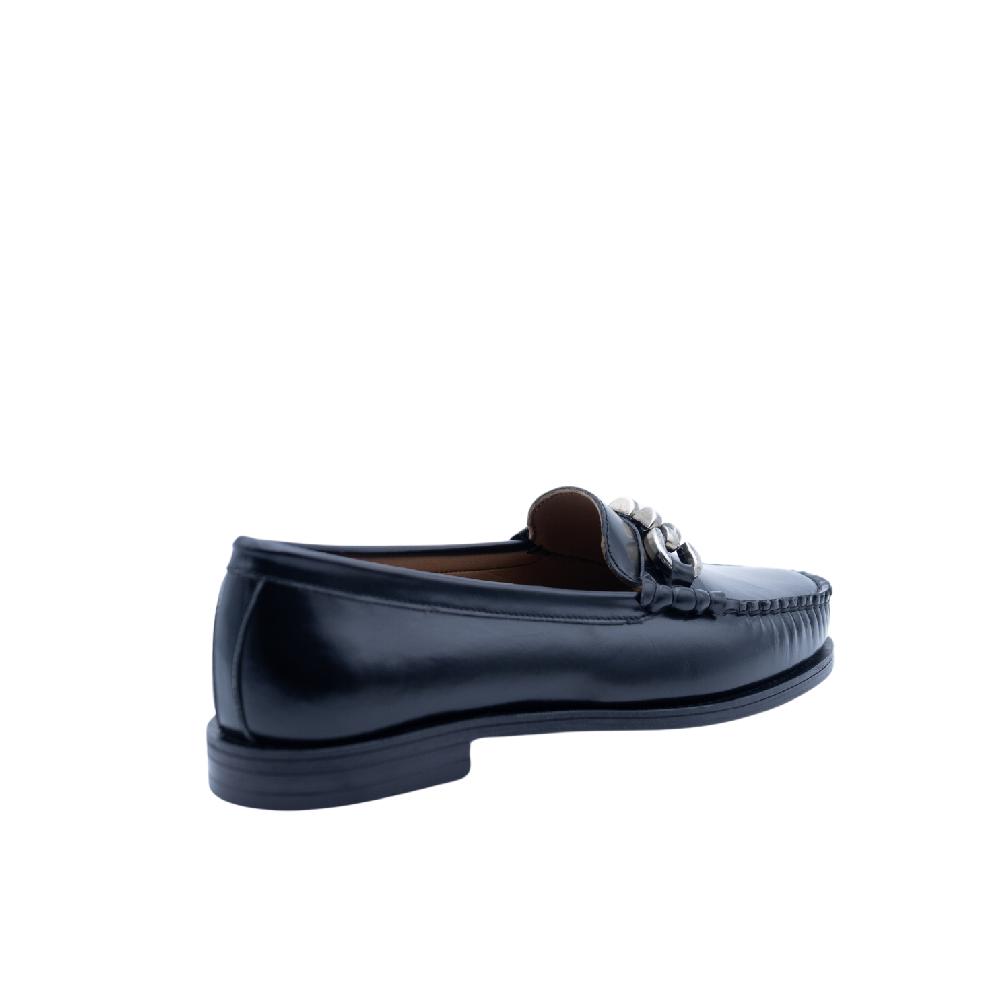 ALBANO Mocassi neri con accessorio Saldi