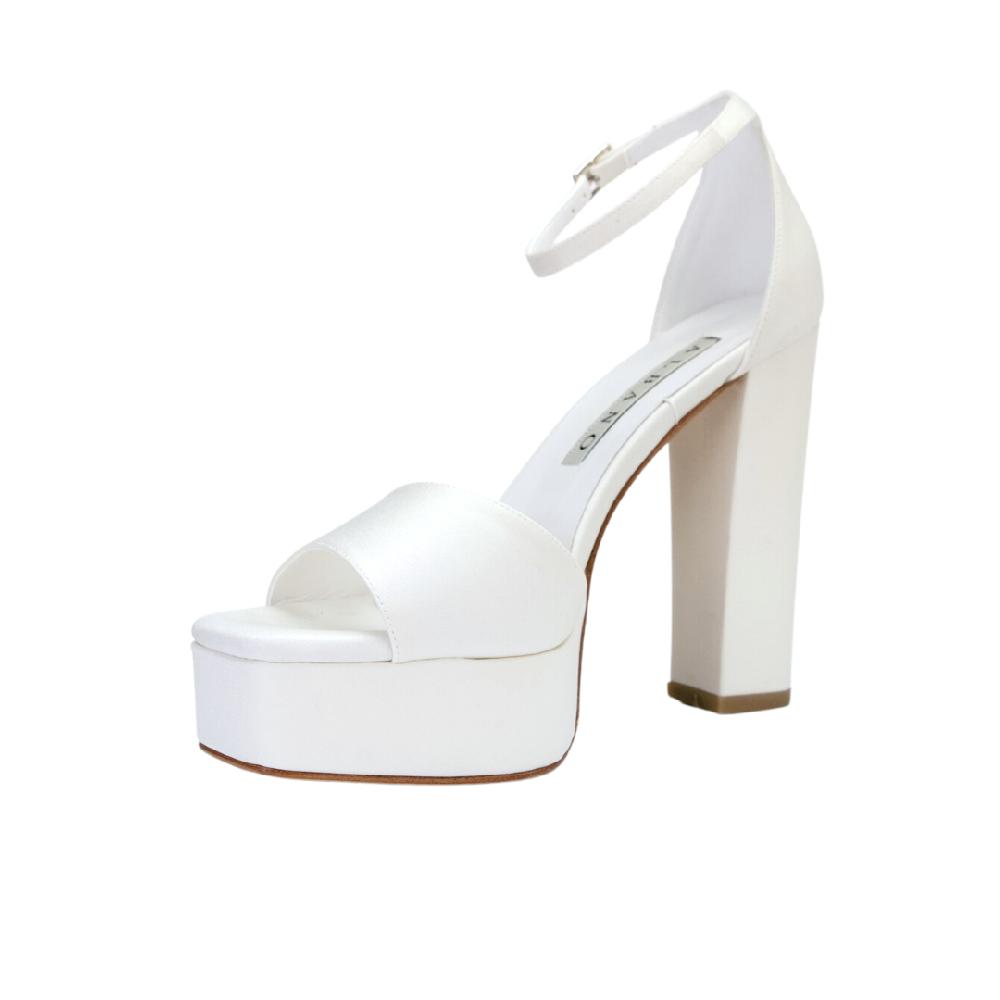 ALBANO Sandali sposa con plateau Convenienza